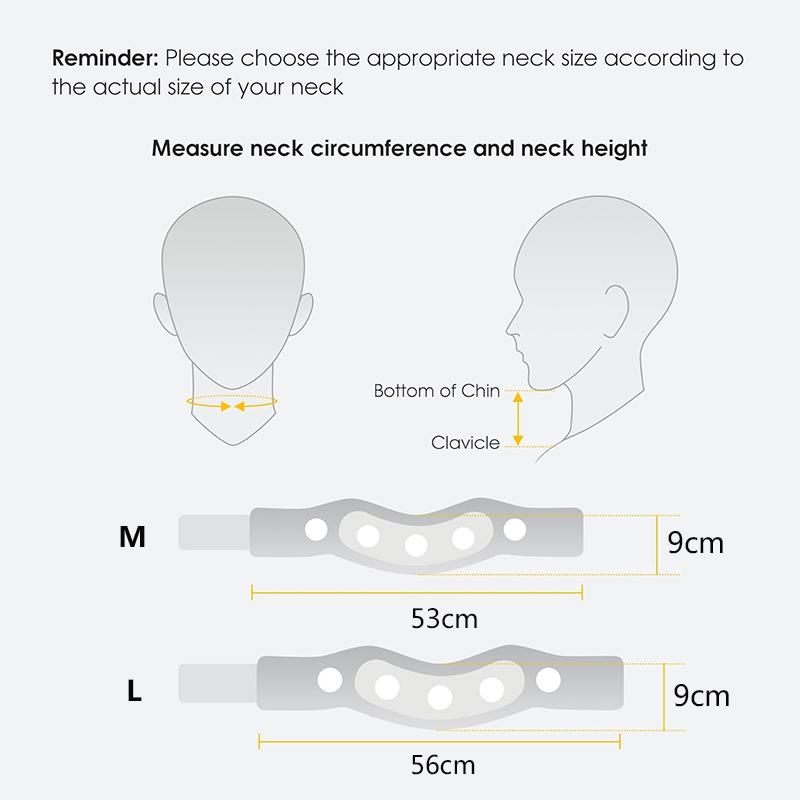 

Ice Silk Soft Foam Neck Brace Cervical Collar Splint Stretcher Traction Neck Support Pillow Breathable Muscle Relax For Sleeping L(56X9CM)