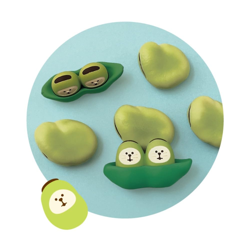 Decor Corporation Concombre Vegetable Cat Daruma, Corn, Size Approx. W3 D2.5 H4.2 ZCB-29835