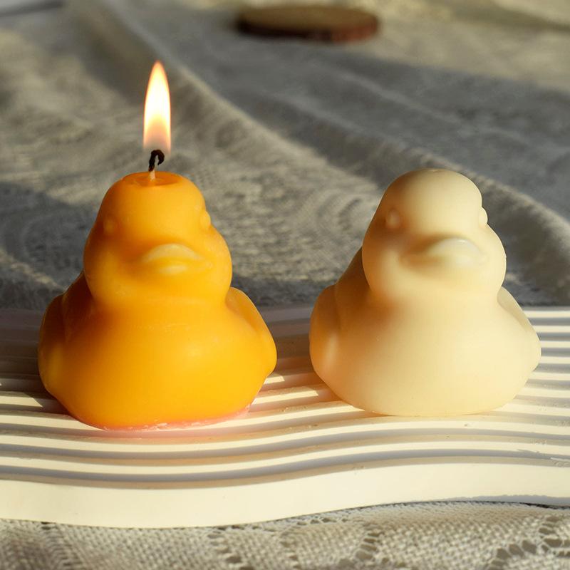 Yellow Little Duck Silicone Candle Mould Cute Animal Quack-quack Handmade Toilet Soap Resin Making Set Painting Plaster Gift