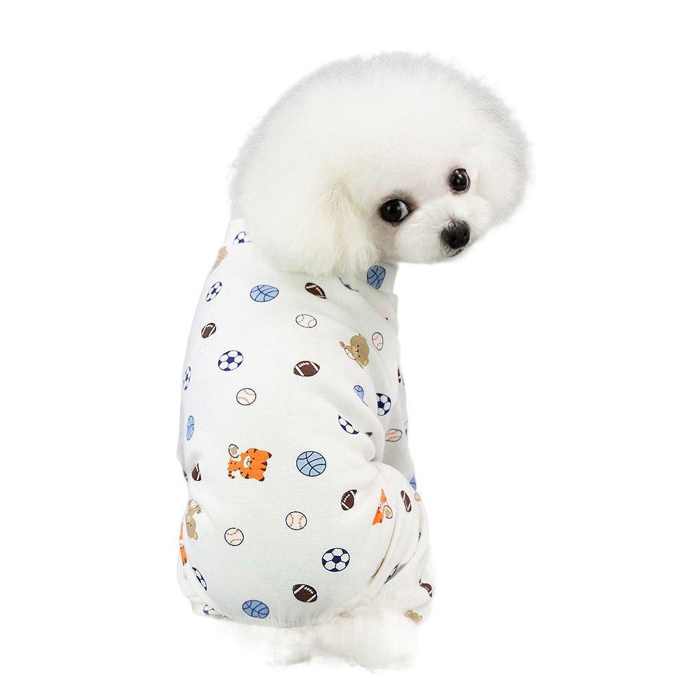 Soft Dog Jumpsuit Comfortable Puppy Rompers Pet Apparel Pet Bodysuit Clothes  Autumn