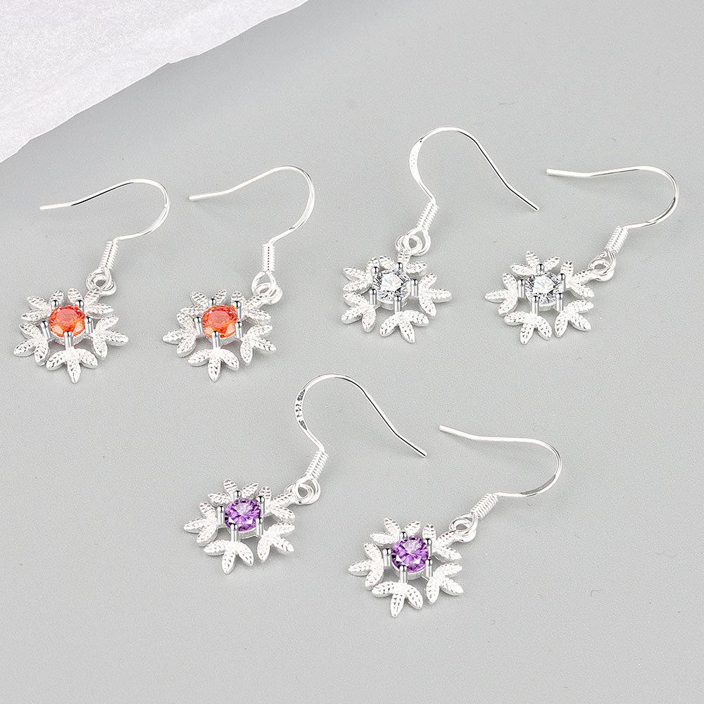 Lindon Kolczyki ze stopu miedzi z cyrkoniami Kolczyki wiszące dla kobiet Prezenty weselne