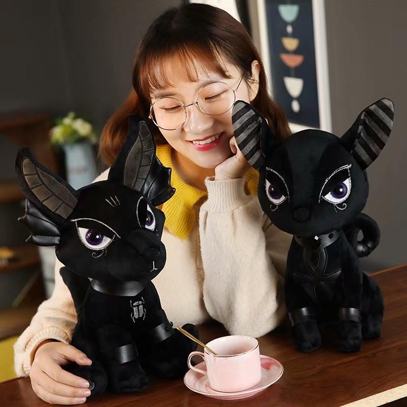 Plush Dark Stufffed Toy Black Elephant Hydra Figure Three Eyed Rabbit Dolls