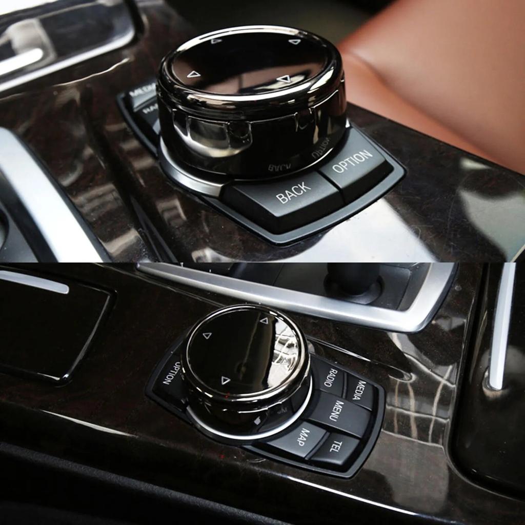 Car Multimedia Button Cover Trim Knob Sticker For BMW F10 F18 F07 F20 F21 F30 F06 F12 1/3/5/6 Series For NBT Controller Ceramic