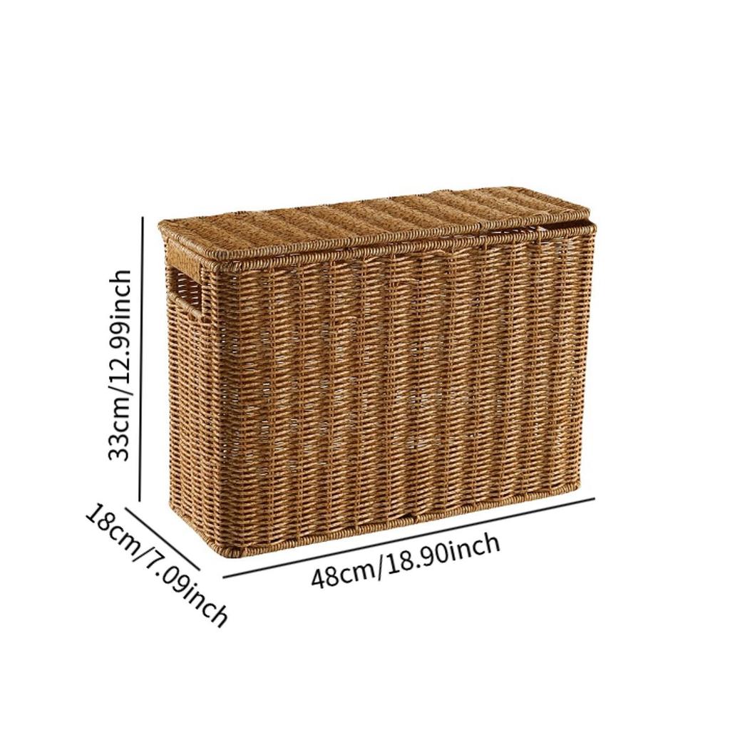 Schmale und hohe Aufbewahrungsbox Schmaler Korbbehälter für Wohnzimmer Büro Küche