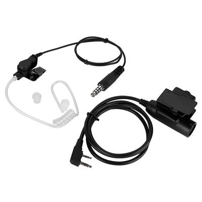 K-hlavica Air Duct Vysielačka do ucha Headset Akustická trubica Slúchadlo s PTT tlačidlom