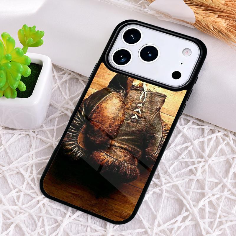 Boxing Gloves Hanging On a Wall Phone Case for iPhone 17 Air 16 15 11 12 14 13 Pro Max Shockproof Cover