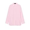 Spring New Women's Clothing Work Clothing Linen Blended Draping Shirt 4764055 4764052 4764051