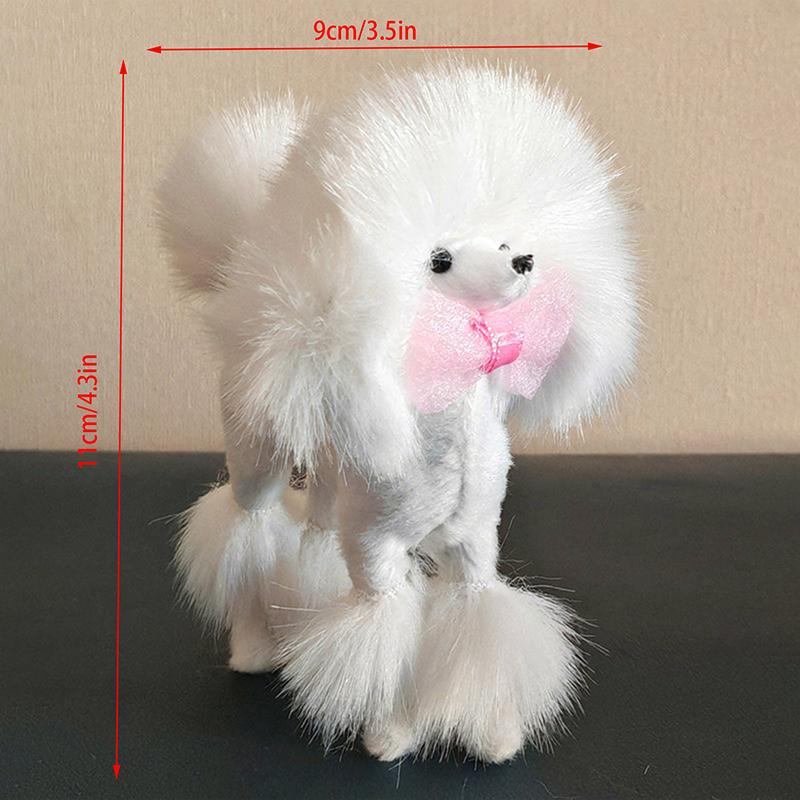 Pembe Kaniş Figürü Simülasyon Köpek Peluş Oyuncaklar Hediye El Sanatları Ev Dekorasyonu Oturma Odası Dekorasyonu