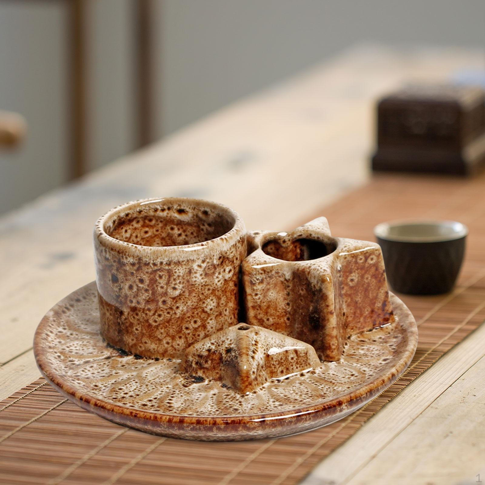 

Подставка для благовоний, декор, аксессуары, домашний аромат, керамический орнамент для настольной гостиной коричневый