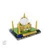 Crystal Taj Mahal Showpiece with Golden Multicolor Hue Home Decor Gift Corporate Office Gift Car Dashboard Showpiece Collectable