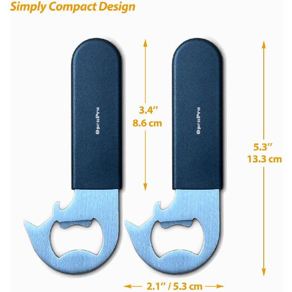 Magnetic 2-IN-1 Ring-Pull Can Opener, Beer Bottle Opener, Manual Can Opener Easy for Seniors, Pet Food, Cat Cans, Beer, Gadgets for People with