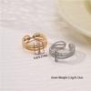 New zircon retro cross ring, simple personality fashion women's trend index finger ring