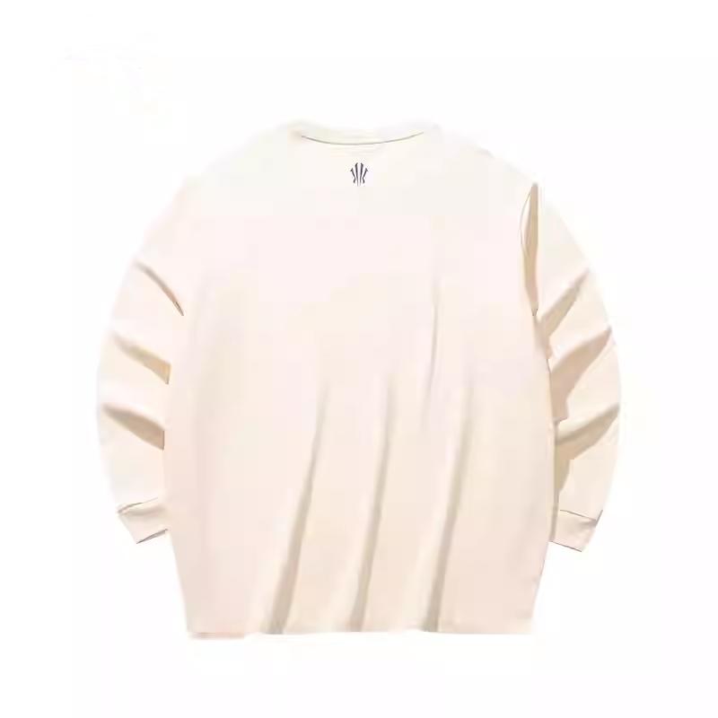 Anta Basketball Series Kyrie Irving Printed Letter Crew Neck Comfortable Breathable Loose Sweatshirt Men Sweatshirt Moonlight-White 172521402-1