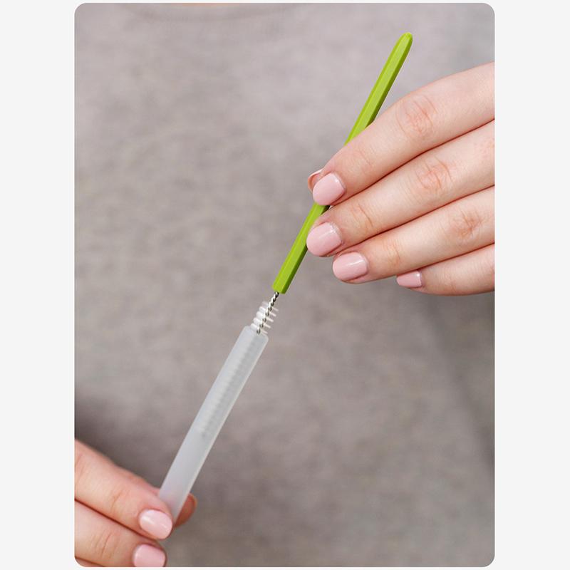 Cactus Cleaning Kit - Complete Bottle Cleaning Set | Bpa-Free, Durable Nylon Bristles | Baby Bottle Cleaner, Straw Brush
