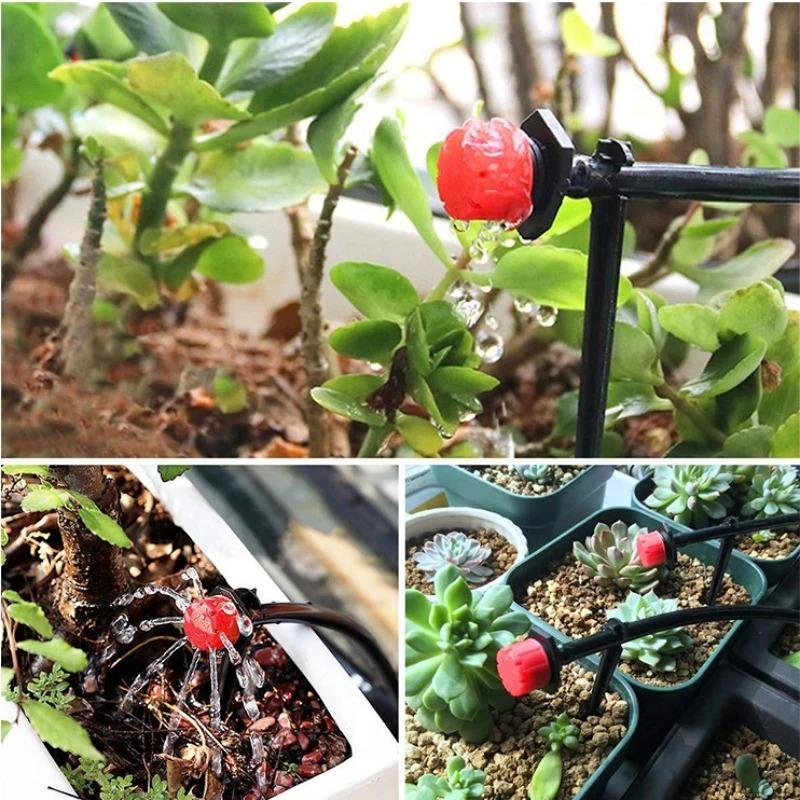 Sistem de irigare prin picurare Udare automată Furtun de grădină Kituri de irigare prin micro-picurare Duza reglabilă Accesorii pentru grădină Sistem Apă