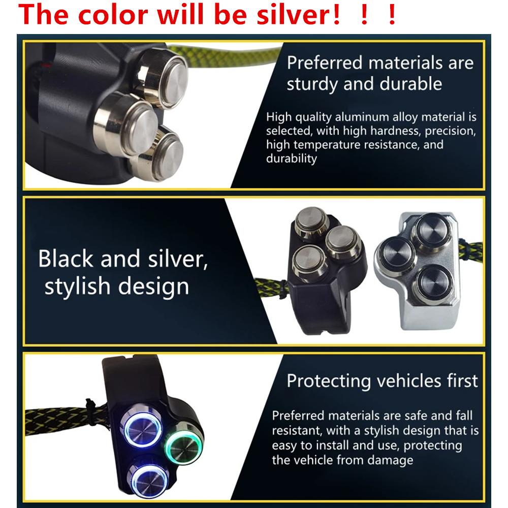 Motorcycle Handle switch-KG-072 Four-function Silver