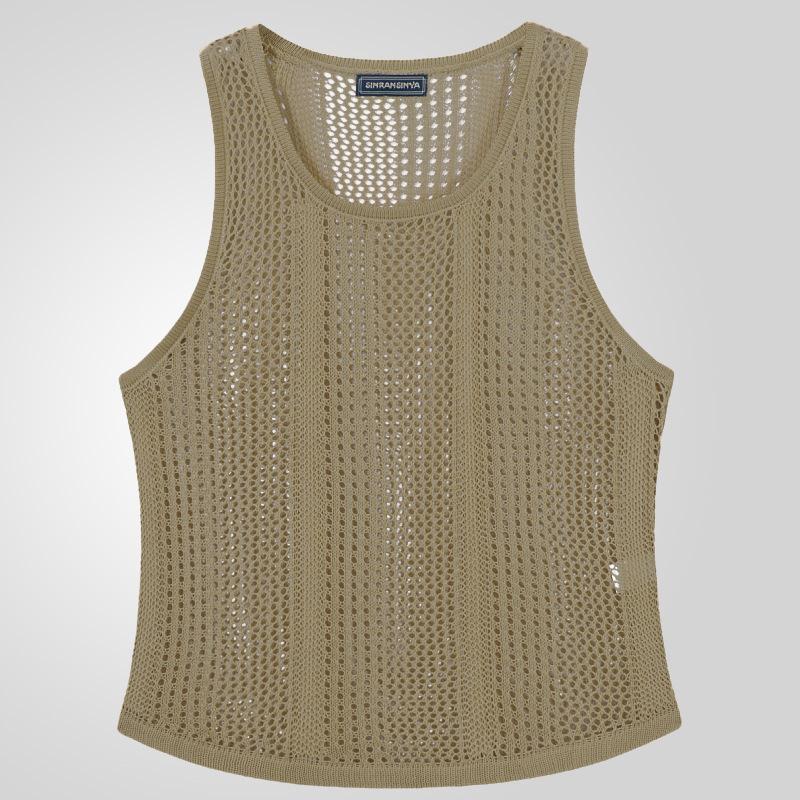 New Sports Vest Men'S Loose Summer Pure Cotton Fitness And Bodybuilding Quick Drying Sleeveless Shoulder White Base Shirt Sleeveless T-Shirt