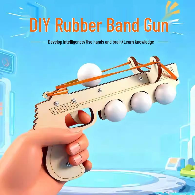 STEAM Science Experiment Handmade Rubber Band Gun Teaching Aid Other