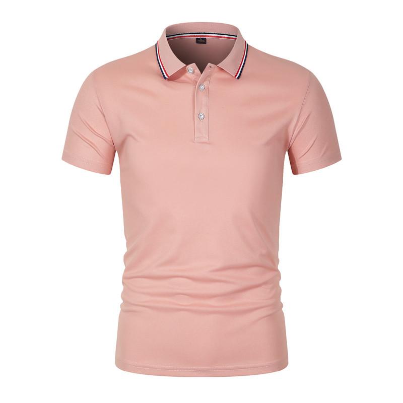 Men's Summer Casual Breathable Comfortable Polo Shirt Men's Solid Color High Quality Short Sleeve T-Shirt