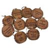10Pcs Christmas Xmas Tree Hanging Pendant Christianity Wood Tree Decoration  Winter Home Decor
