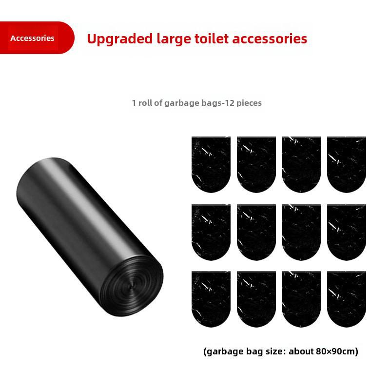 Folding Tent & Outdoor Toilet Accessory Set with Coagulant