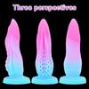 Mixed Color Octopus Tentacle Butt Plug Soft for Men and Women, Dilating Yin and Dilating Anus Climax Masturbation Device Back Court Shaped Silicone