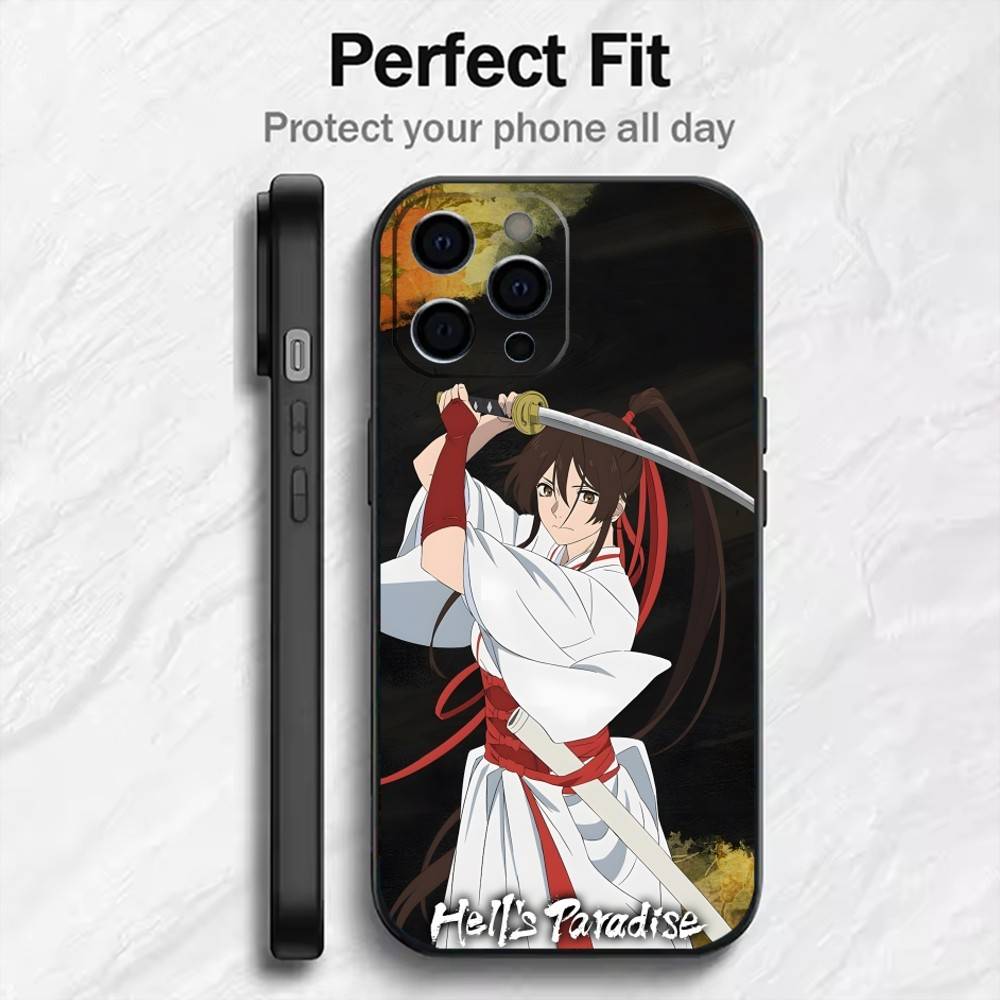 

Y-Yamada Asaemon Family Phone Case For iPhone17,16,15,14,13,12 Plus,Max Soft Silicone Black Cover iPhone14