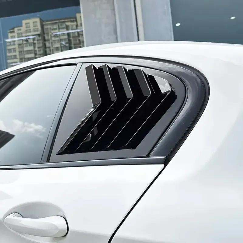 For BMW 5 Series G30 2018 Car Exterior Rear Window Quarter Scoop Louver Shutter Cover Side Vent Trim