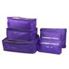 6pcs/Set Travel Luggage Packing Cubes Suitcase Clothes Storage Bag Organiser Foldable Clothing Organizer Shoes Underwear Pouch
