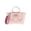Longchamp Le Roseau 22 Bamboo Buckle Closure Small Calfskin Shoulder Tote Bag Women Handbags Light-Pink 10095HCNP53