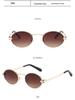 Retro 2025 Small Frame Metal Sunglasses - Unisex, Street Style, High-End UV Protection.