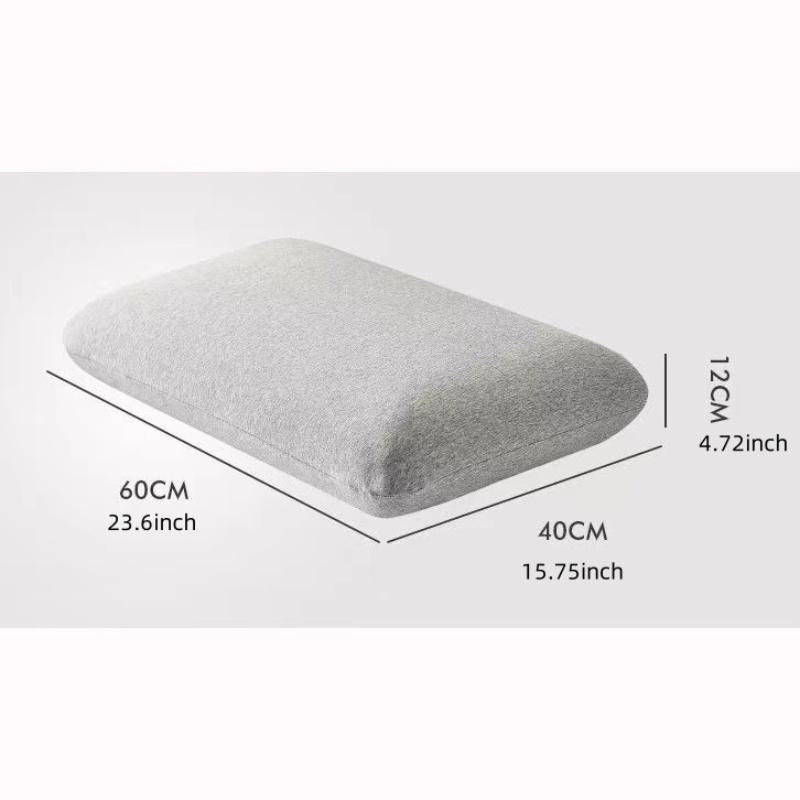 Bamboo Fiber Slow Rebound Bread Memory Pillow for Protection, Space Cotton Invisible Zipper Design, Single Person Adult Pillow C