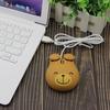 Mini Ratón Alámbrico Lindo Dibujo Animado Rana Tigre Diseño Oso Marrón Computadora 3D Ratón para Niños 1600 DPI USB