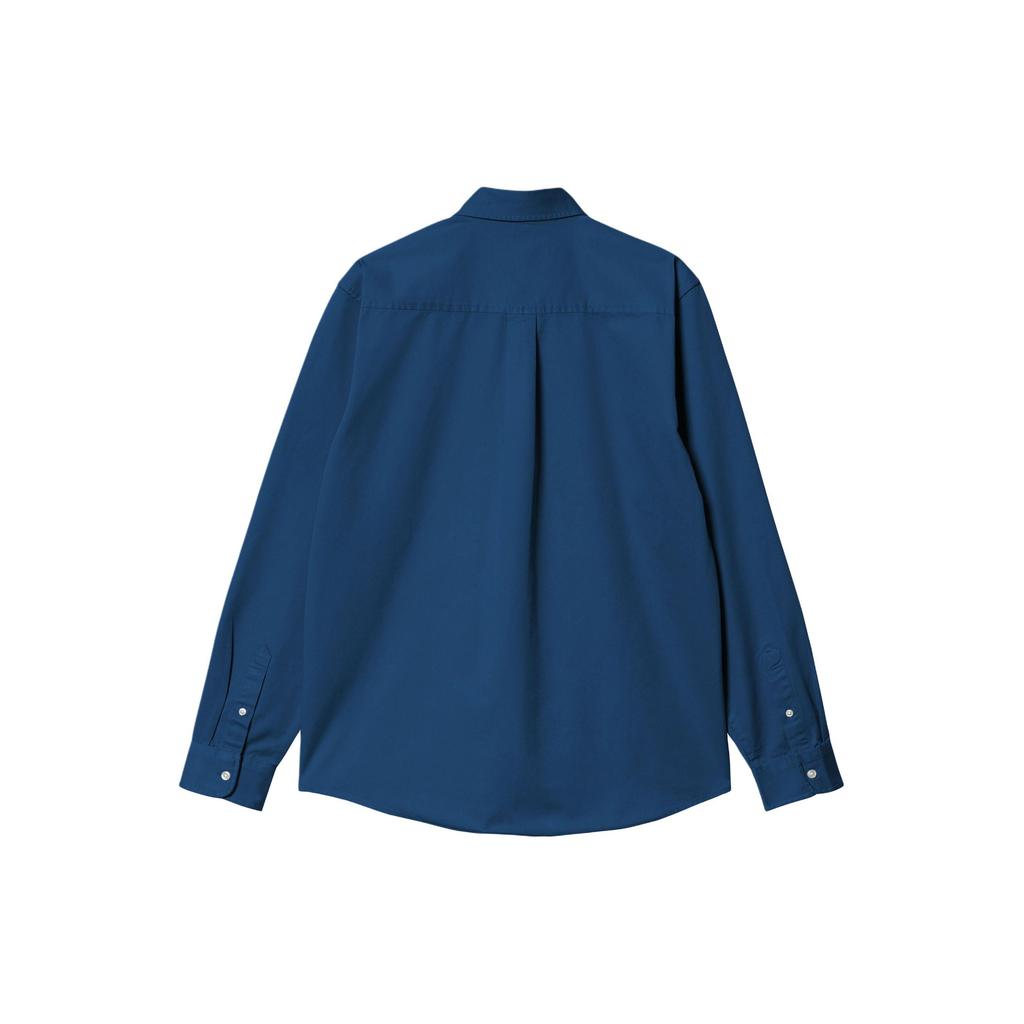 Carhartt WIP Madison Shirt Garment-Dyed Series Men Shirts Navy-Blue I023339-22T-XX