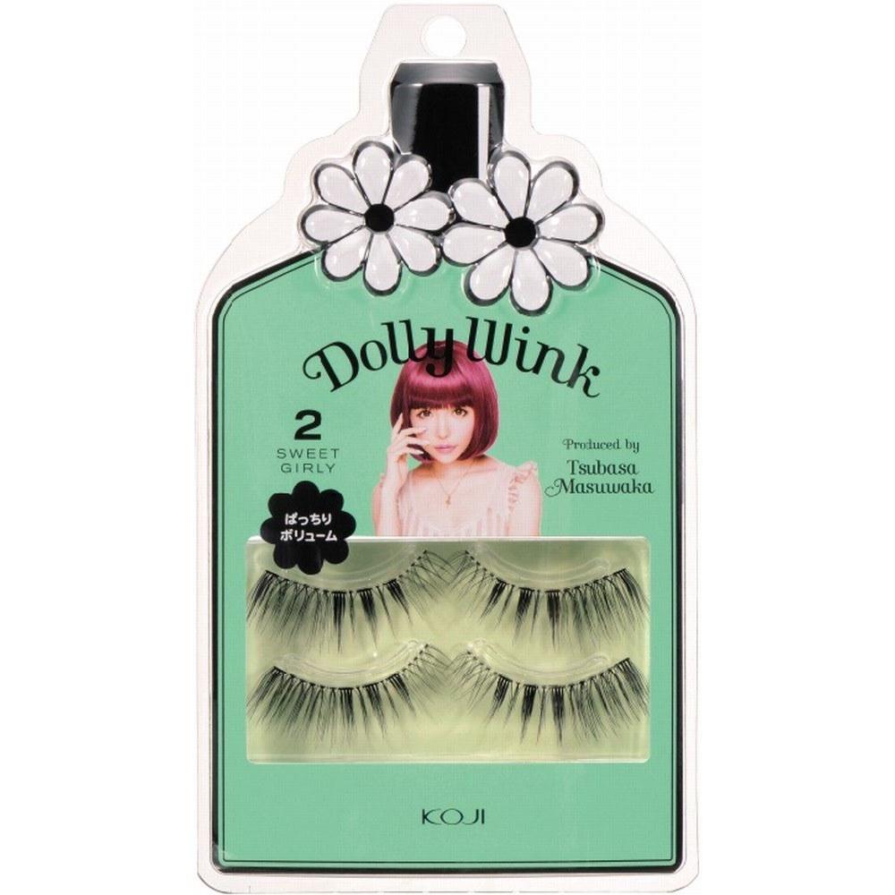Dolly Wink Eyelashes NO2 Sweet Girly Black 2 Pairs (x 1)