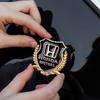 QLN2 1/2Pcs Car Styling 3D Metal Logo Body Fender Side Window Sticker For Honda CIVIC FORZA Insight Accord Hornet Type R Type S Mugen