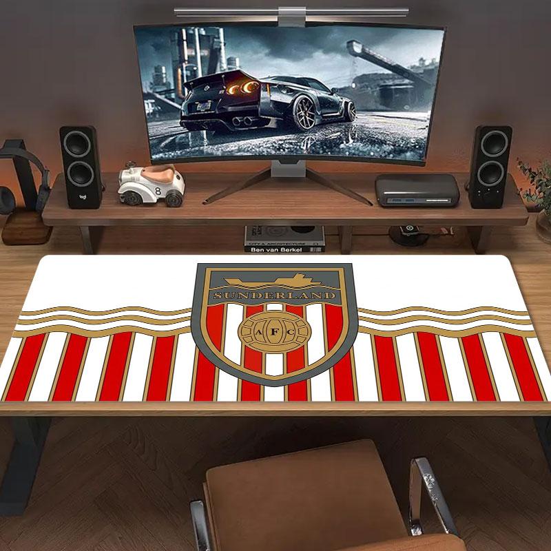 Sunderland Association Football Club Logo Large Size Mouse Pad Large Gaming Table Cushion Non-slip Laptop Tablet Big Mousepad XXL Mat Mini PC Playmat 