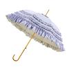 Full blackout loilta color glue sunscreen umbrella princess umbrella skirt lace lace full blackout Lolita long handle umbrella woman