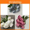 Faux Rose Flower Bundle With Velvet Material For Wedding Centerpieces And Event Decor