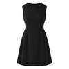 Elegant Beaded Round Neck Sleeveless Dress