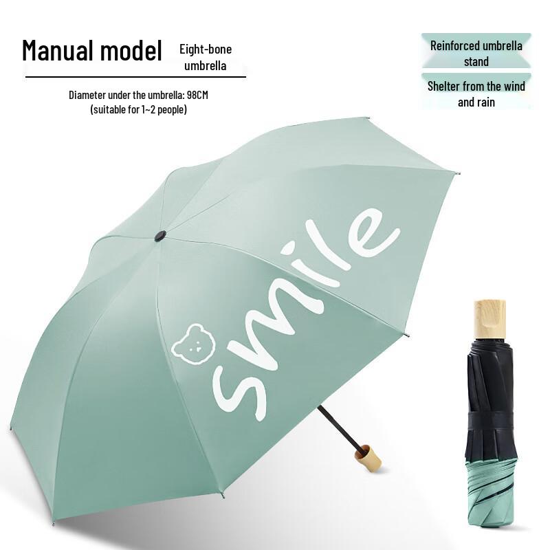 OIMG Smile Bear Automatic Sun & Rain Travel Umbrella