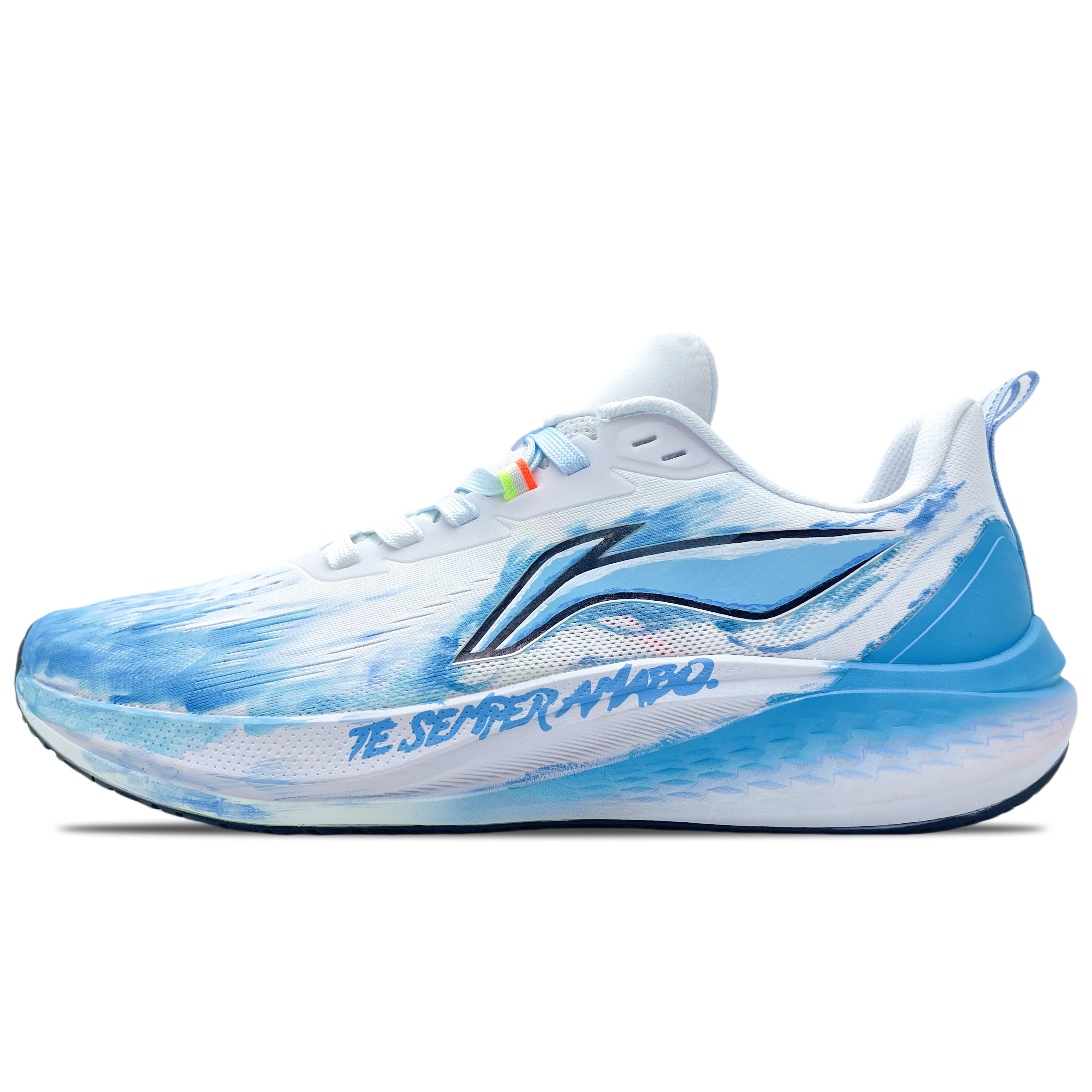 

Li Ning Red Hare 7 Сетчатая Амортизация Скользкая Устойчивая к Истиранию Низкие Беговые Кроссовки Мужские Бело-Синие ARPU003-2(Команда188-) 39