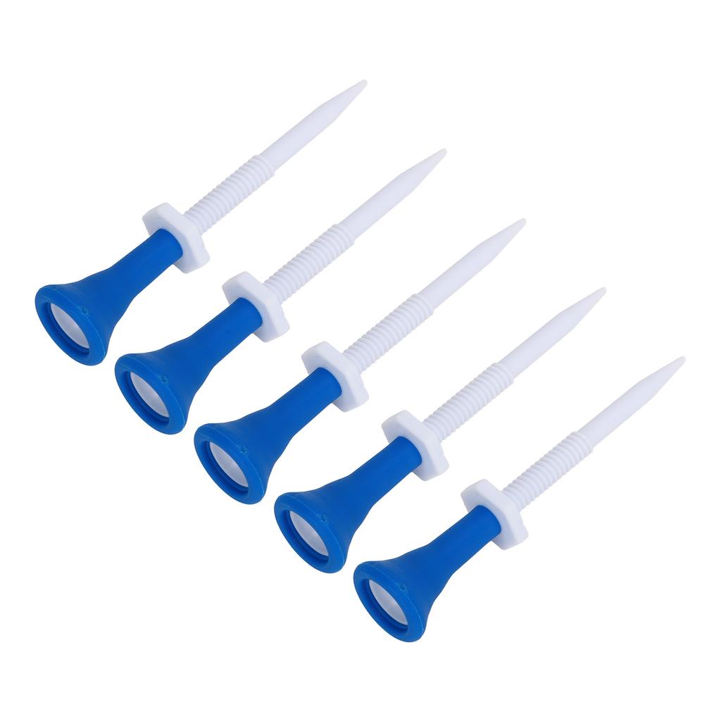 5 PCS Golf Tees Adjustable Plastic Golf Tees Pack Reduce Friction Golf Training Supplies