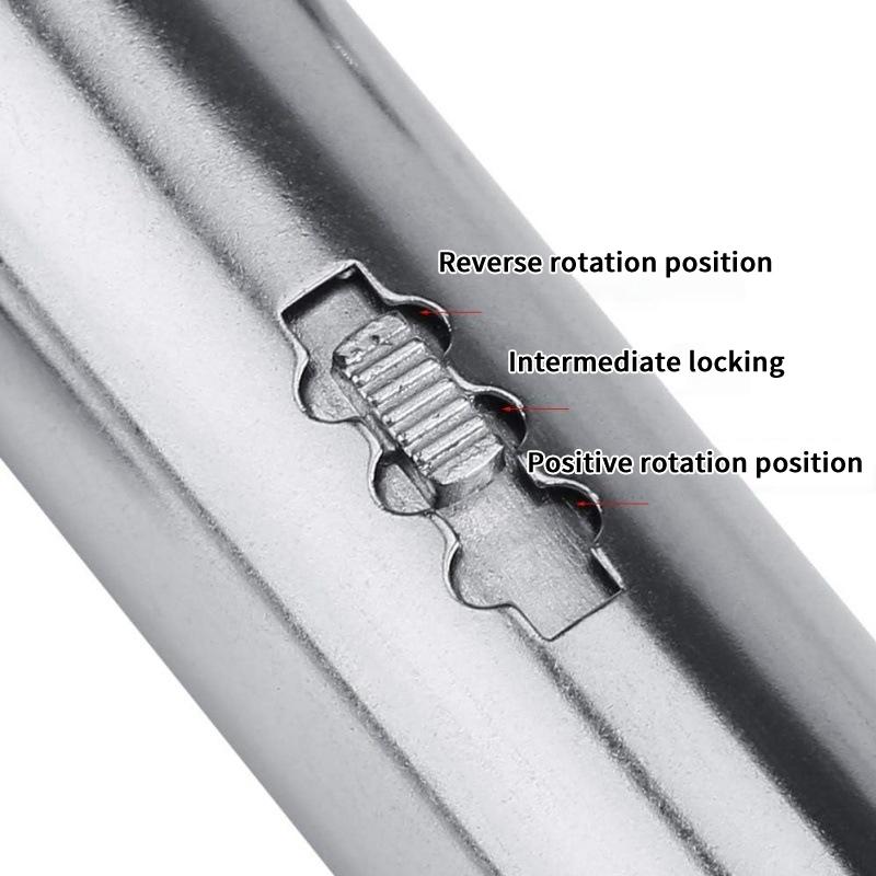 M3-8 M5-12 Adjustable T-Handle Ratchet Hand Tap Holder Wrench Extended Tapping Forward And Reverse Hand Tapping Accessories Tool