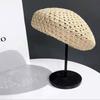 Sommer Hohlstrick Baskenmütze Hut für Damen Mode Britischer Maler Stern Design Atmungsaktive Kappe für Damen Mädchen