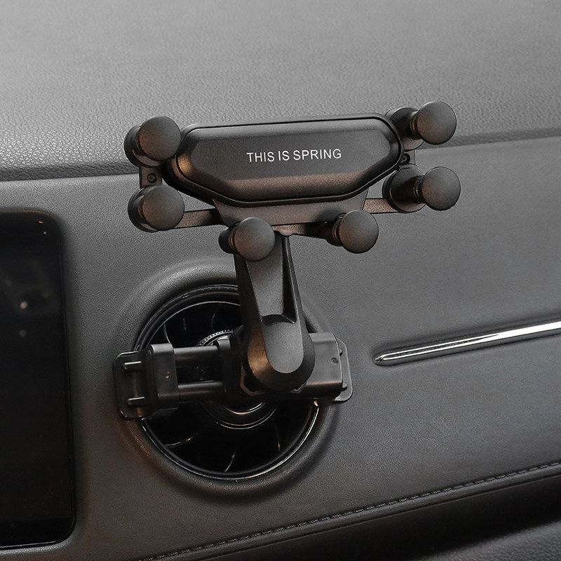 Round Air Conditioning Outlet Automobile Phone Holder on-Board Bracket Applicable Xrv BAIC Mercedes Benz C Restoration Spare Parts
