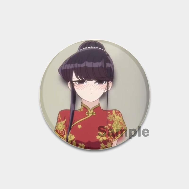 58MM Anime Komi Can T Communicate Lapel Pin Cartoon Cosplay Badge Creative Gifts Gujian Classmates Brooches Cute Pins for Backpacks