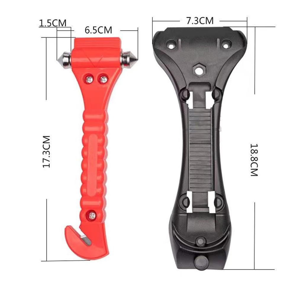 Car Escape Emergency Hammer, Disaster Preparedness Goods, Seat Belt Cutter, For Breaking Windows Glass,