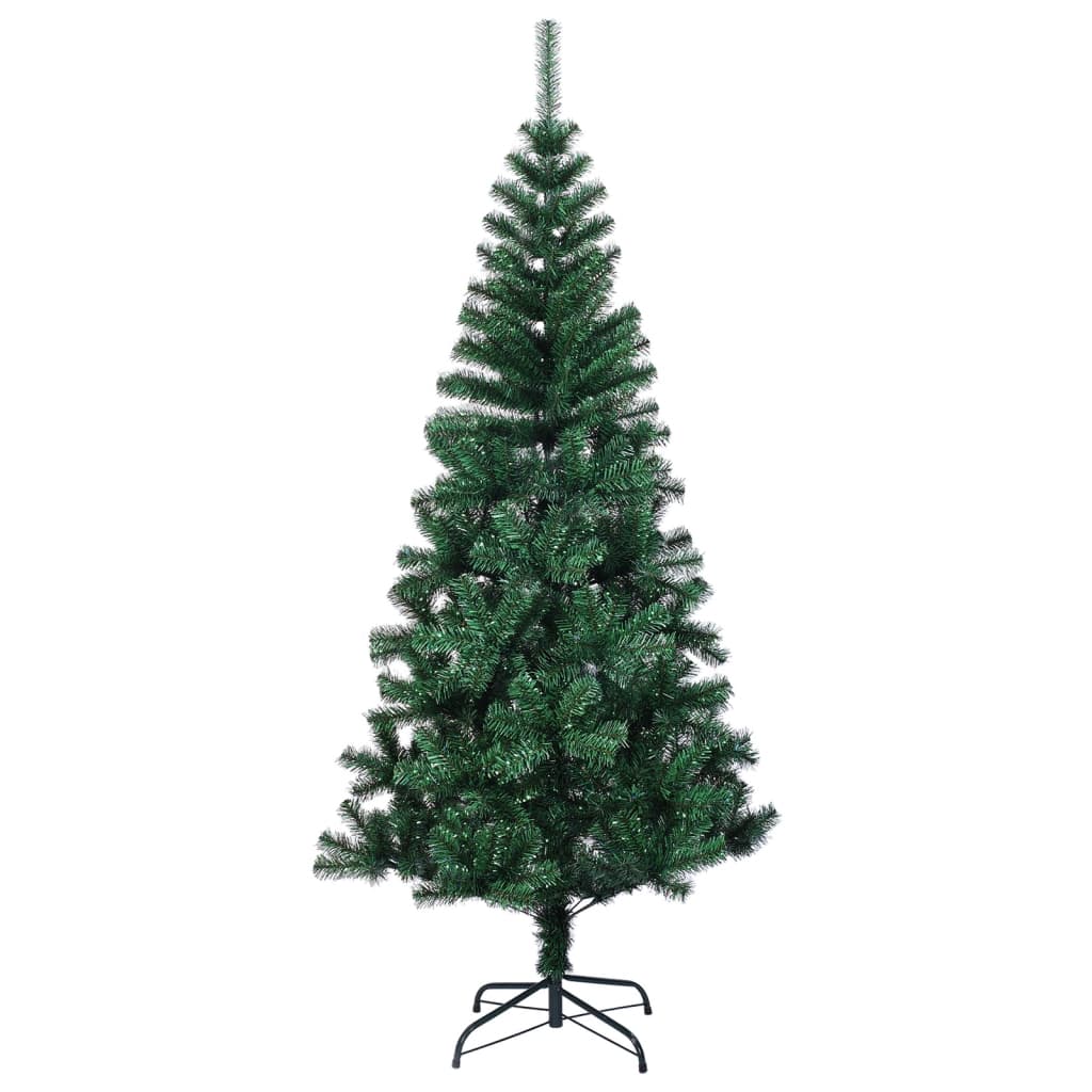 Artificial Christmas Tree with Iridescent Tips Green 120 Cm PVC