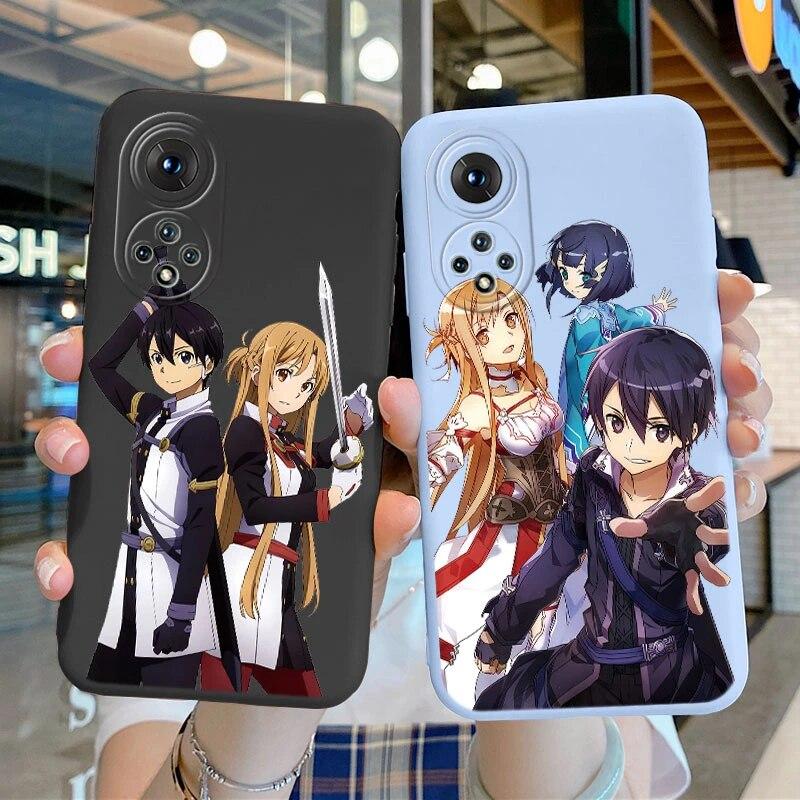 

Чехол Sword Art Online Kirito Asuna для Honor 50 Huawei Nova 9, чехол для телефона, аниме, мягкий силикон для Honor 50, задняя крышка, противоударные защитные сумки на заднюю панель Honor 50